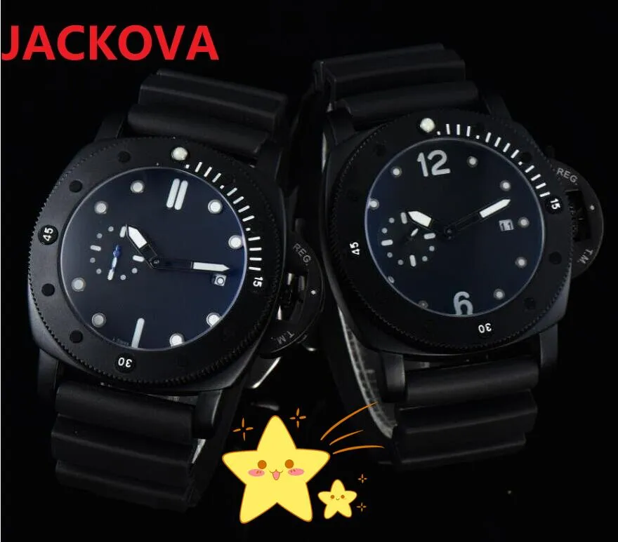 최고 비즈니스 스위스 Highend Mens 시계 50mm 캘린더 소형 다이얼 작업 대통령 최고 품질 스톱워치 Lumious Luxury Wristwatch 아날로그 Clock Reloj de Lujo