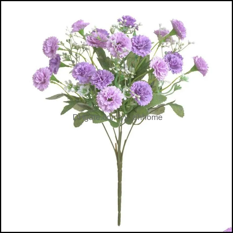 Decorative Flowers & Wreaths Party Fake Flower Silk Lilac High-End High Quality