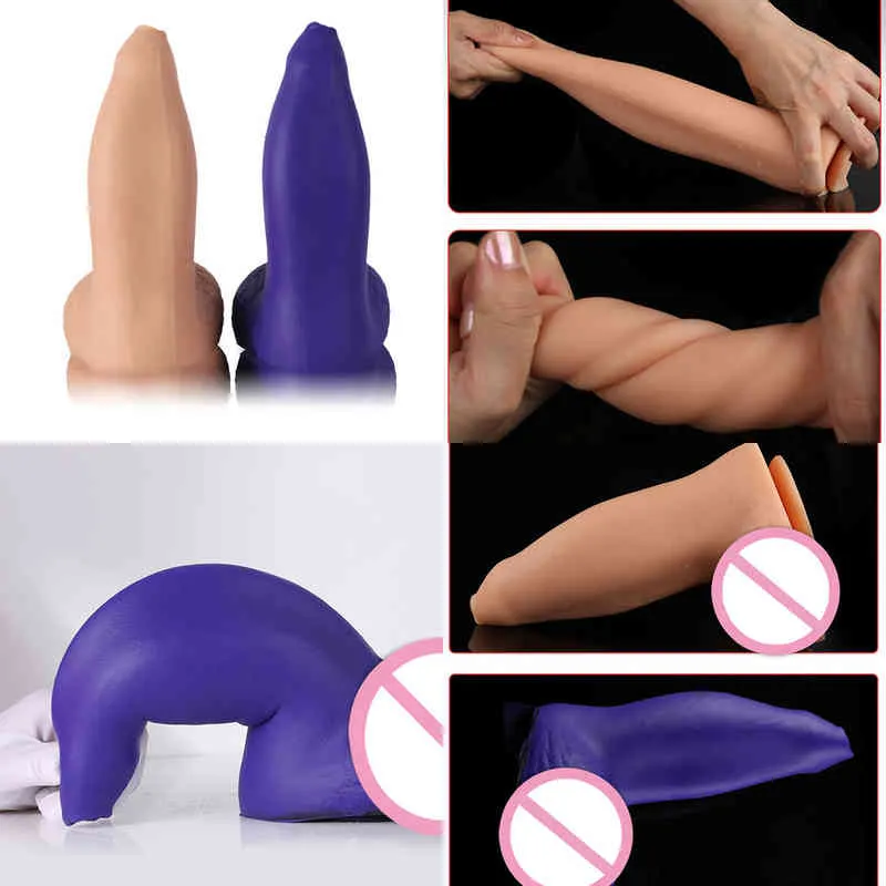 NXY Anal Toys Soft enorme plug plug grande vibrador butt ânus expansão Estimulador vaginal Massagem Próstata Sexo adulto para mulheres homens 220510
