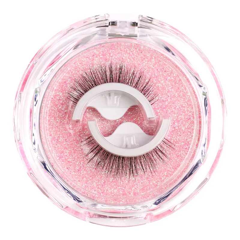 Newest Fashion Thick Natural Self-adhesive False Eyelashes Extensions Soft & Vivid Reusable Hand Made Multilayer 3D Fake Lashes No Glue Needed