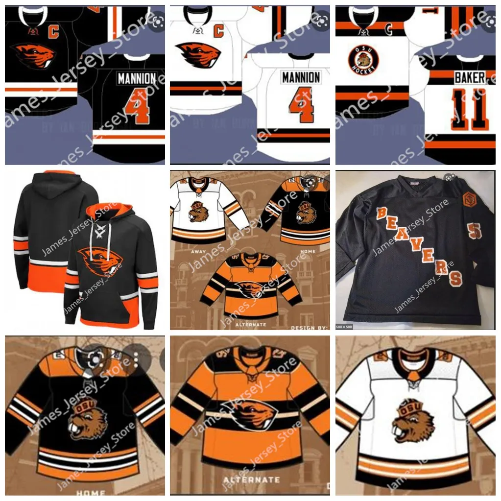Oregon State Beavers Hockey Jersey Frozen Four NCAA Throwback