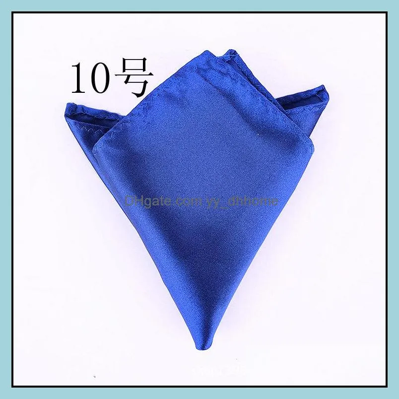 Fashion Mens formal wear suits pocket handkerchief solid color square handkerchiefs Solid Color 200 Pieces Optional Multi-types DHL