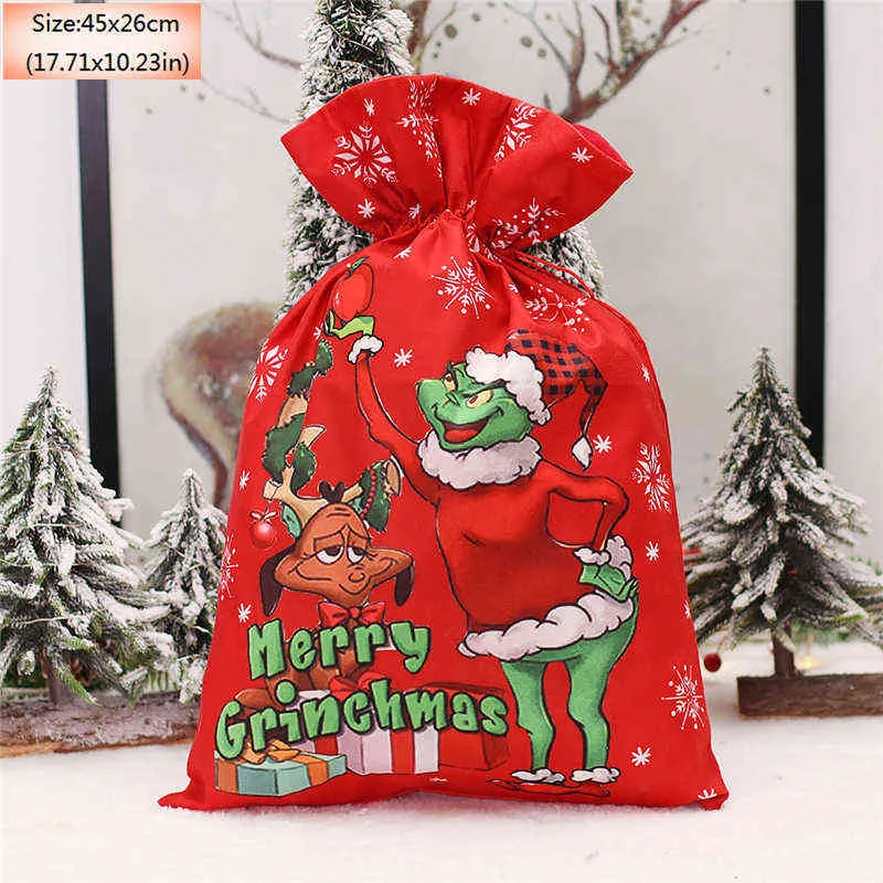 Grinch Decorazioni Natalizie - Cartello Portico 30x180 Cm Con Stampa - Bandiera Da Esterno/Interno In Poliestere 600D