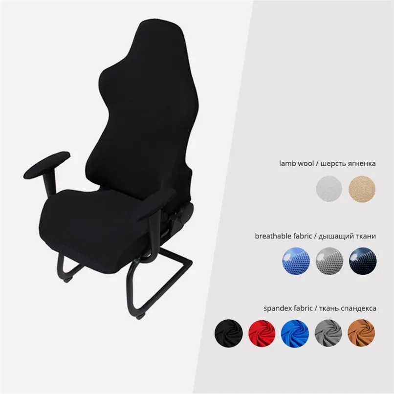 Spandex -stoel Computer Slipcover voor fauteuil Cover Dining Bureau Chair Case 220609