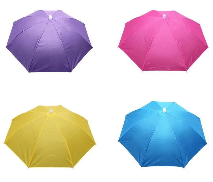 Fishing umbrella creative personality outdoor activities elastic band light rain hat umbrella SN3362