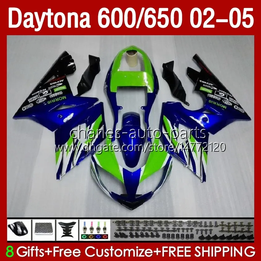 Daytona 600 CC DayNa650 02-05カウリング104HC.11イエローブルーDAYTONA600 2002 2002 2003 2004 2005 03 04 04 04 04 05フルフェアリング