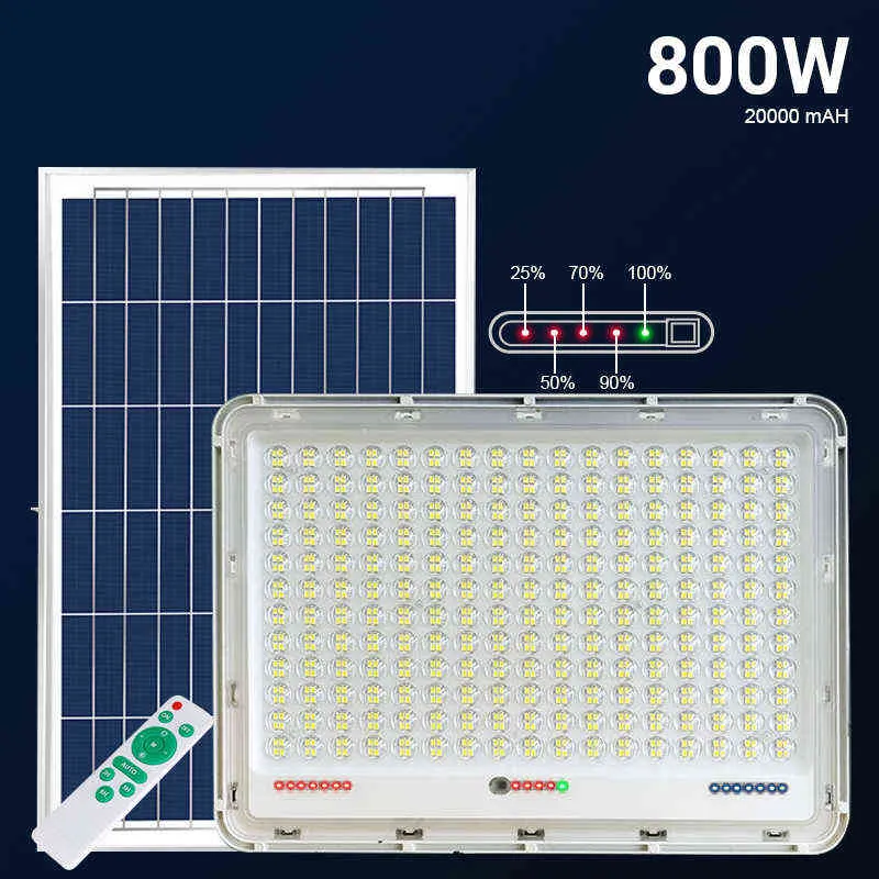 W Espotas solares solares ao ar livre Mah alumínio à prova d'água super brilhante luminária de parede de inundação de rua solar fora da iluminação solar J220531