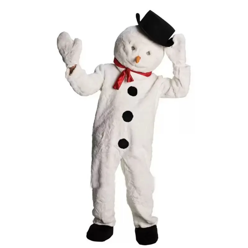 Stage Performance Snowman Mascot Costume Halloween Christmas Fancy Party Cartoon Character Outfit Suit Adult Women Men Dress Carnival Unisex Adults