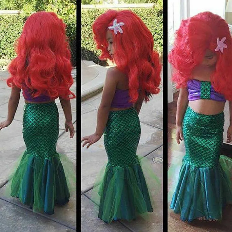 Little Princess Ariel Green Sequin Dress For Girls Perfect For Cosplay And  Parties 2 7 Years From Alimama07, $20.52