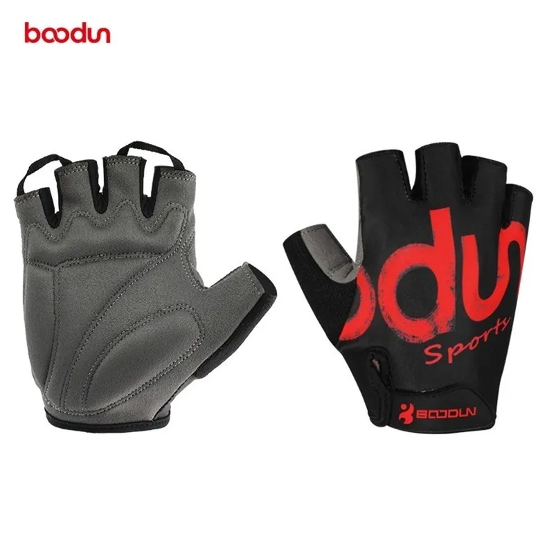 BOODUN Summer Gym Fitness Guanti Uomo Donna Sollevamento pesi Sport Allenamento Guanti da allenamento Elastico Lycra Mezze dita Guanti da ciclismo 220422