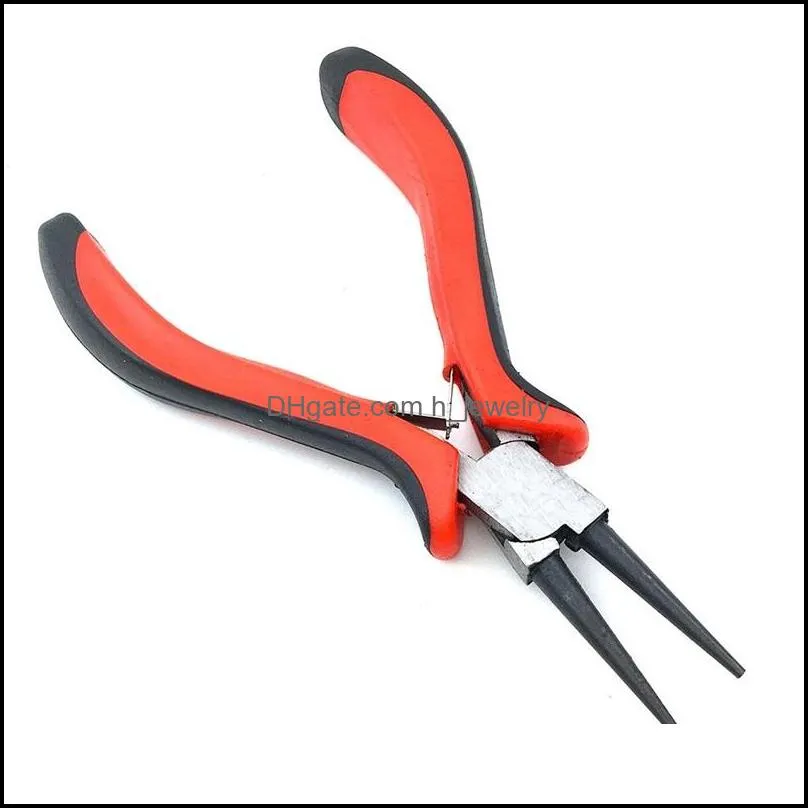 jewelry pliers tool equipment red handle for crafting making tools beadwork repair beading making needlework diy 20220302 t2