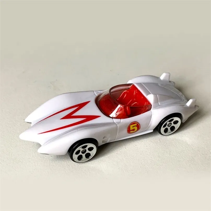 1 64 Scale Sports Car Speed Wheels Racer MACH 5 GO Diecast Model Ca Die Cast Alloy Toy Collectibles Gifts 220608