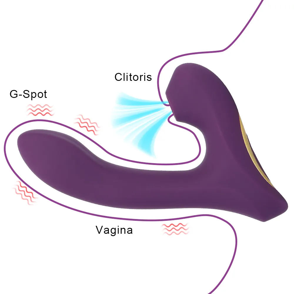 10 hız klitoris vajina masajı çift titreşim emme vibratör seksi oyuncaklar kadın 2'de 1 g spot stimülasyon