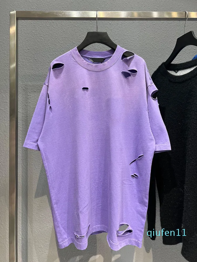 T-shirt col rond unisexe, grande taille, brodé et imprimé, style polaire, vêtements d'été, en pur coton de rue, 2022