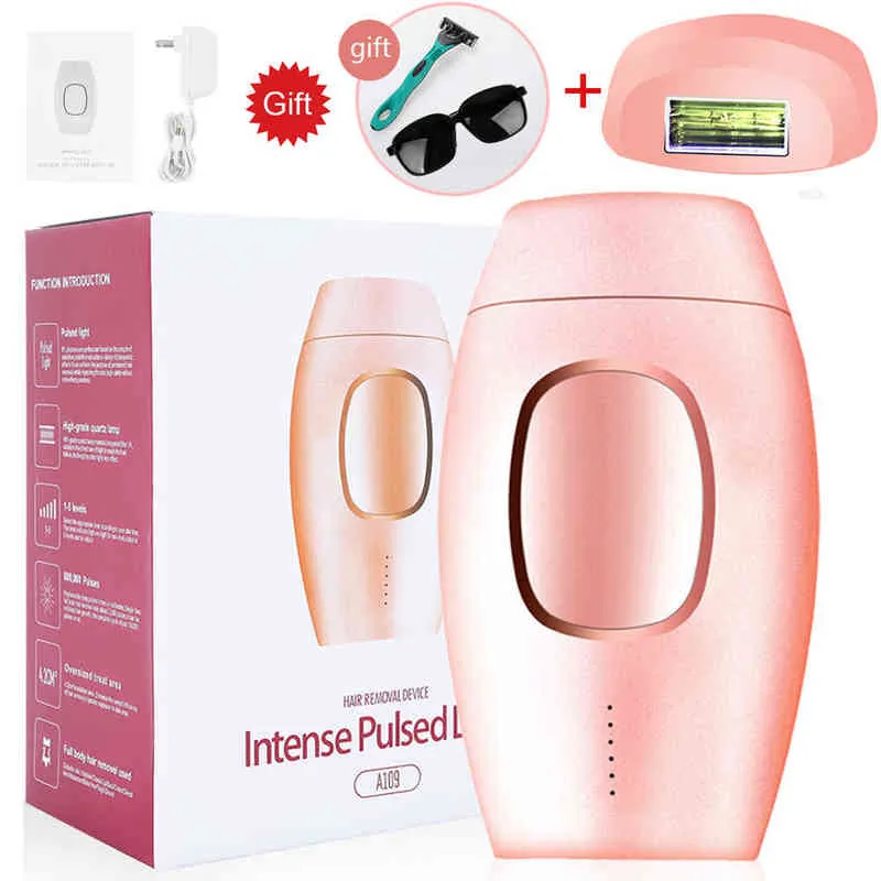 Professional IPL Laser Epilator Photoepilator LCD laser painless hair removal Household Device Facial Private Parts Shaving 220516