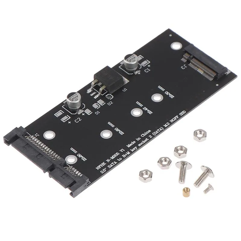 Kable komputerowe Złącza M Key M.2 SSD NGFF do 2,5 -calowe 15 pin SATA 3 Turns Converter Adapter Obsługa B GFF Interfacecomputer