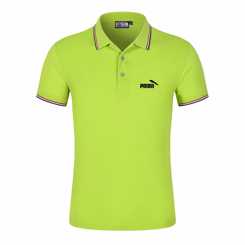 Designer Golf T Shirt Risvolto polo a maniche corte estate commercio abbigliamento azienda cultura logo ricamo camicia