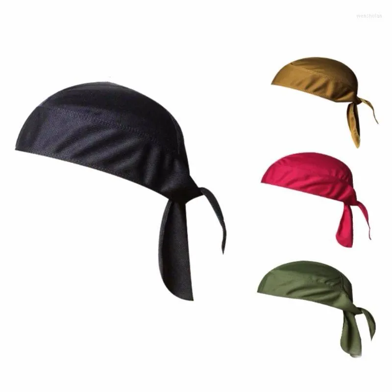 Cappellini da ciclismo Maschere 2022 Quick Dry Pure Cap Sciarpa da uomo estivo Running Equitazione Bandana Foulard Ciclismo Cappello da pirata Cappuccio Fascia