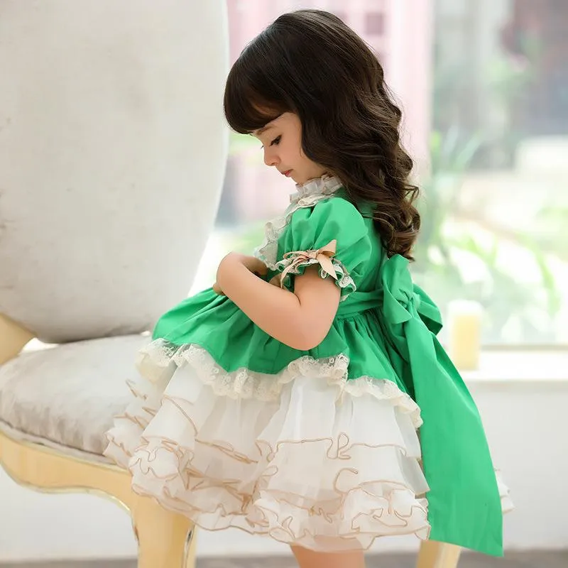 Girls Dresses Baby Clothing Spanish Vintage Lolita Ball Gown Lace