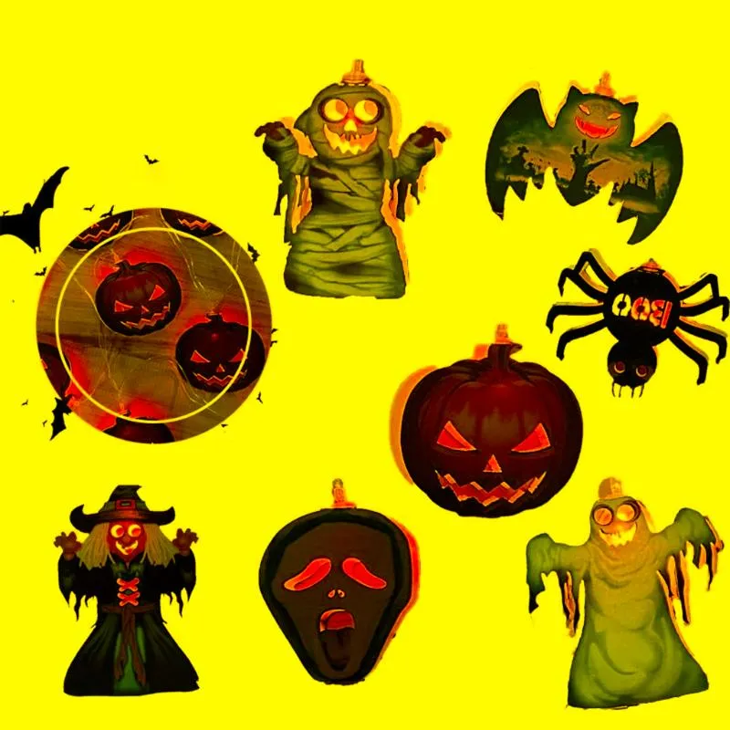 Strings Bat Ghost Spider DIY Pumpkin Light Happy Halloween Party Props LED Lights String Room DecorLEDLED