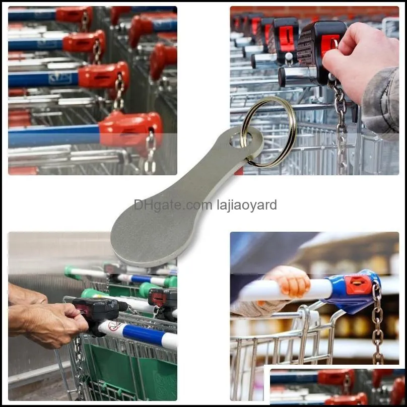 Other Hand Tools Metal Key Ring Shopping Cart Tokens room decoration