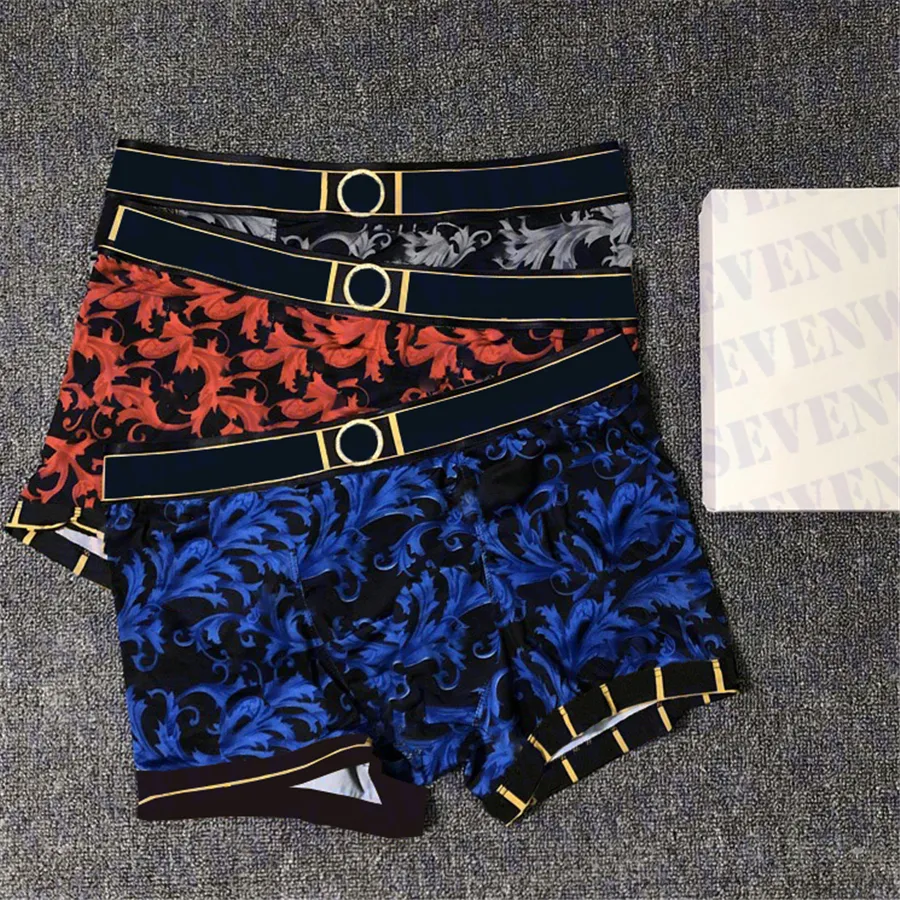 Designer Brands Mutande Boxer da uomo classici sexy Pantaloncini casual Intimo Boxer in cotone traspirante