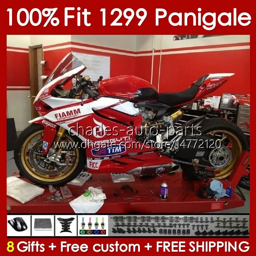 OEM Fairings Kit For DUCATI Panigale 959R 1299R 1299S 959 1299 S R 2015 2016 2017 2018 Body 140No.69 959-1299 15-18 959S 15 16 17 18 Injection mold Bodywork red glossy blk