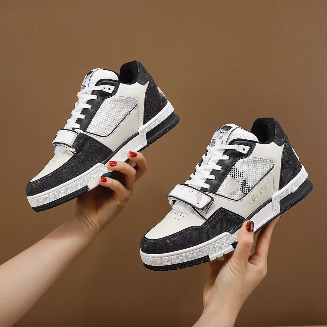 Высококачественные Spring Men Shoes Luxury Designer Sneakers Matching White Matte Cowhide с тем же цветом подошвы 38-45 MKJK00002 Адасдад