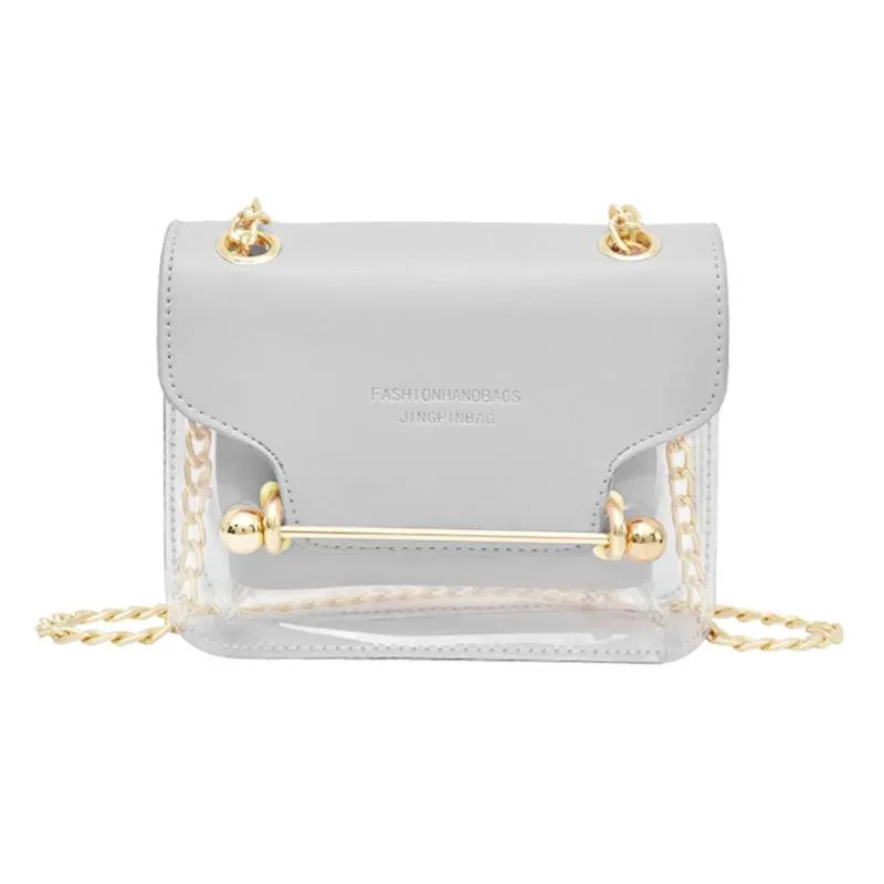 Evening Bags Selling 1 Pcs Women Lady Shoulder Crossbody Bag Chain Fashion Transparent For Mobile Phone