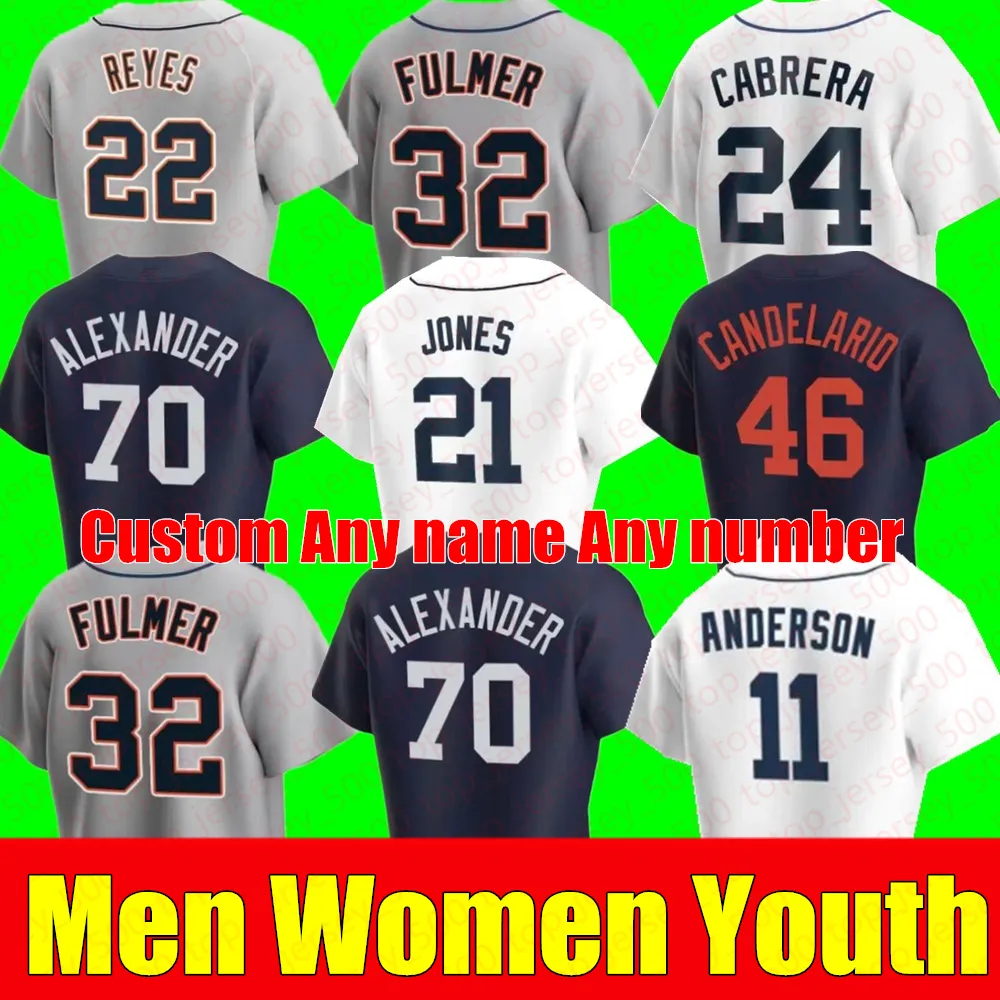 Custom Men Women Youth Baseball Jersey 28 JAVIER BAEZ 24 MIGUEL CABRERA