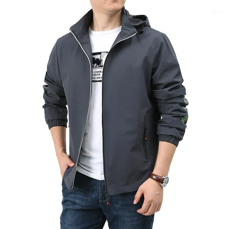 Jackets masculinos Inverno 2022 Jaqueta fina de outono, roupas externas jovens, maré ao ar livre, homens ao ar livre