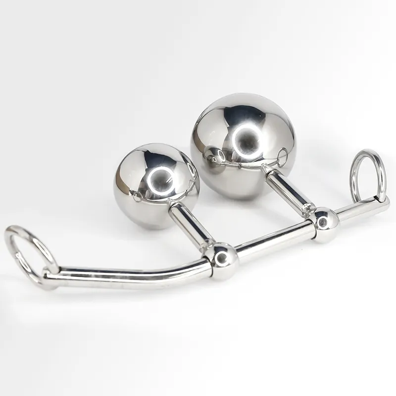 anal plug casting Ribbed Shaft Aluminum Alloy Hollow Anal Plug | BDSM GEAR | KinkOrder main image 0