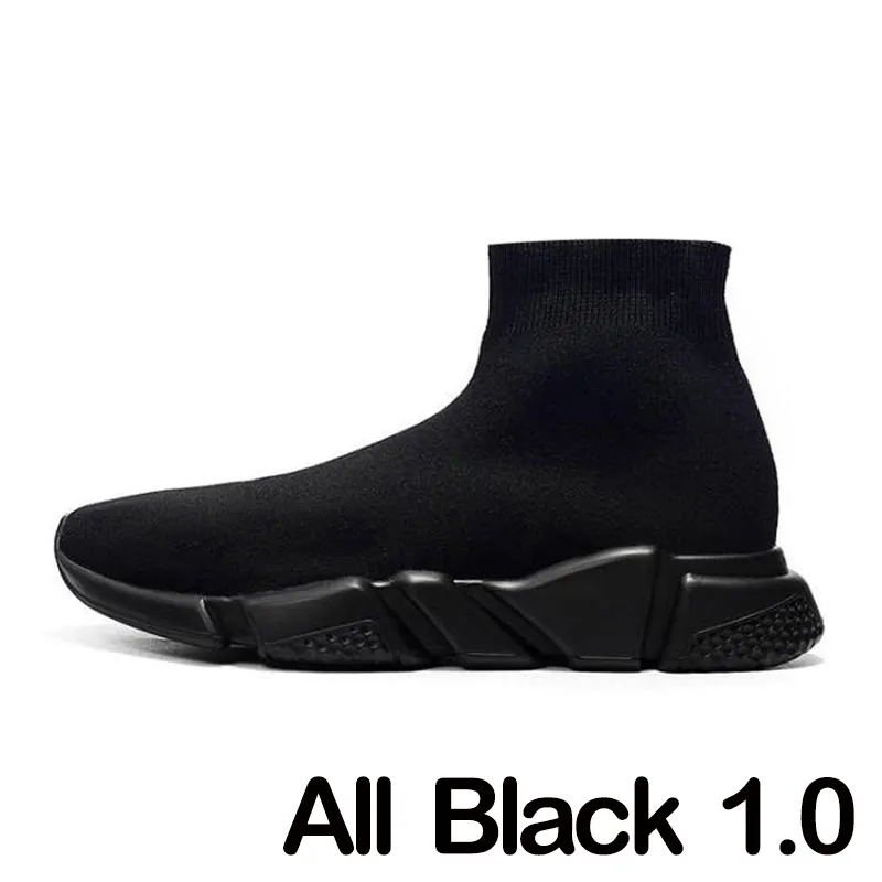 Designer sock shoes men women Graffiti White Black Red Beige Pink Clear Sole Lace-up Neon Yellow socks speed runner trainers flat platform sneakers casual 36-47