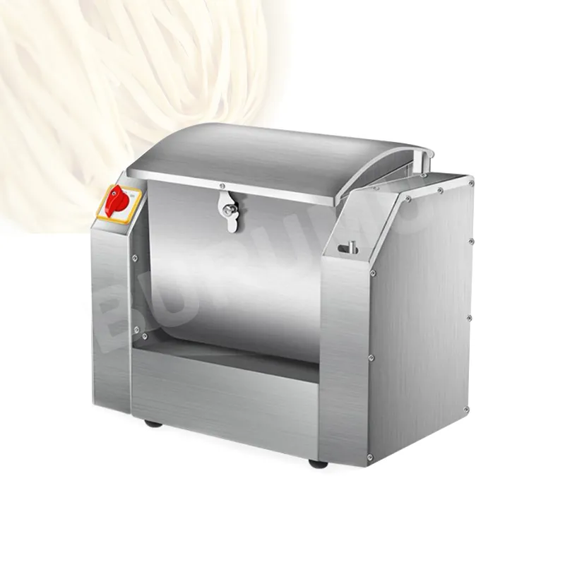 220v Electric Dough Kneading Machine 10kg Flour Mixers Commercial Food Spin Mixer Stainless Steel Pasta Stirring Making Maker