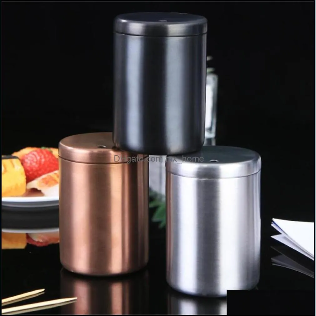 stainless steel toothpick holder tooth pick dispenser, thickening toothpicks container pocket storage box hotel,restaurant, kitchen