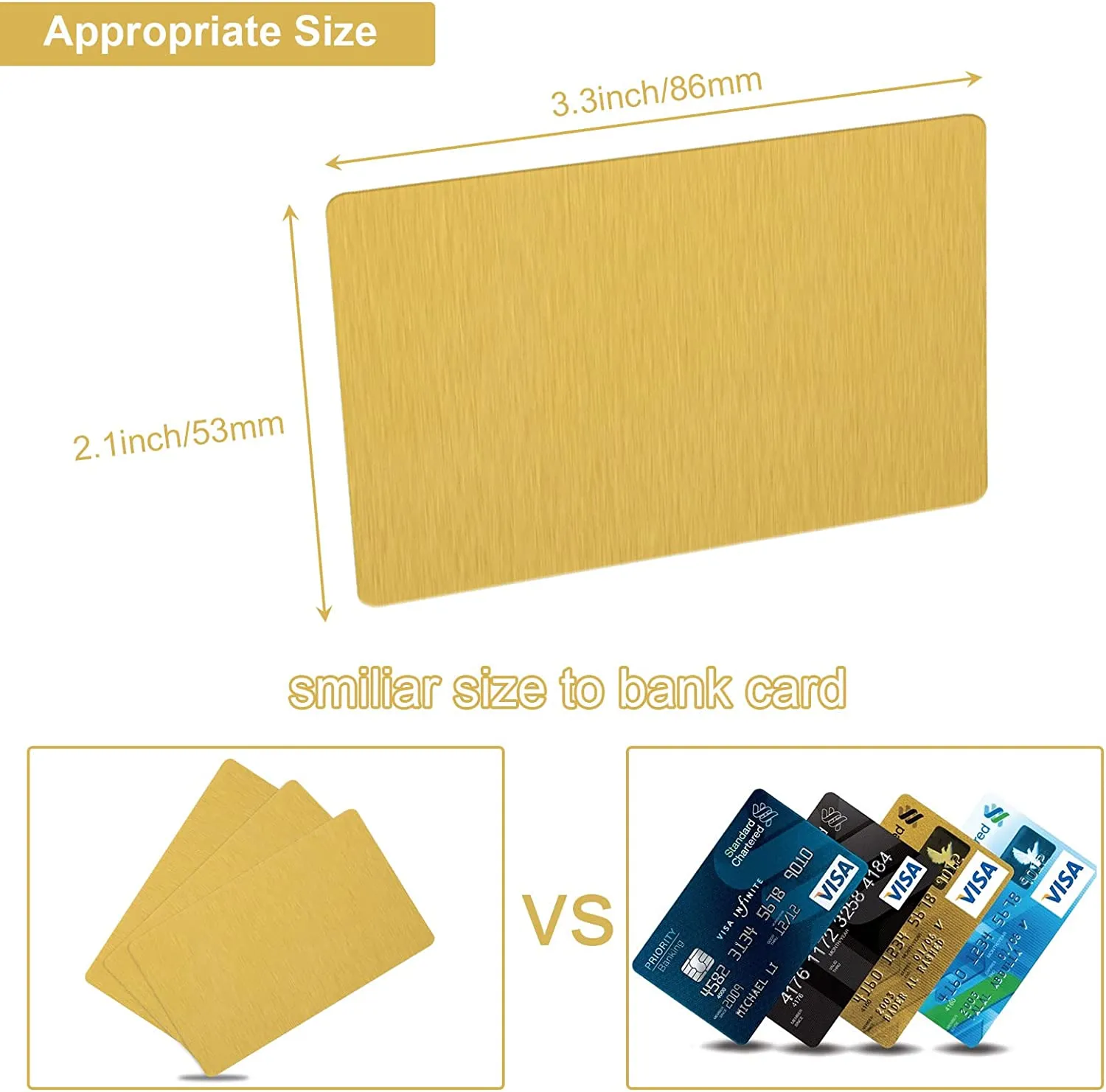 Metal Business Card Blank Sublimation Business Card Blanks Metal