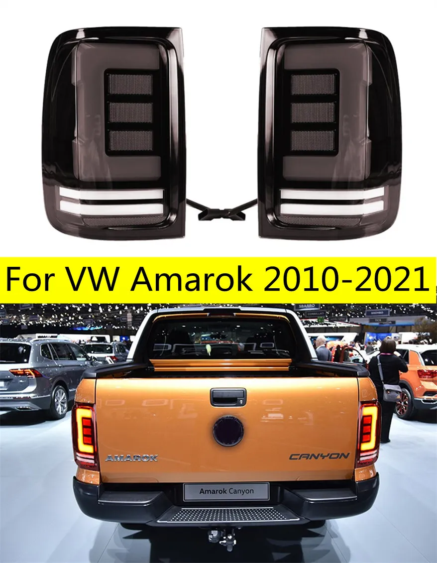 BALLLAMP FÖR VW AMAROK LED TAILLIGHT 20 10-2021 Amarok Bakre dimma Broms Turn Signalbiltillbehör