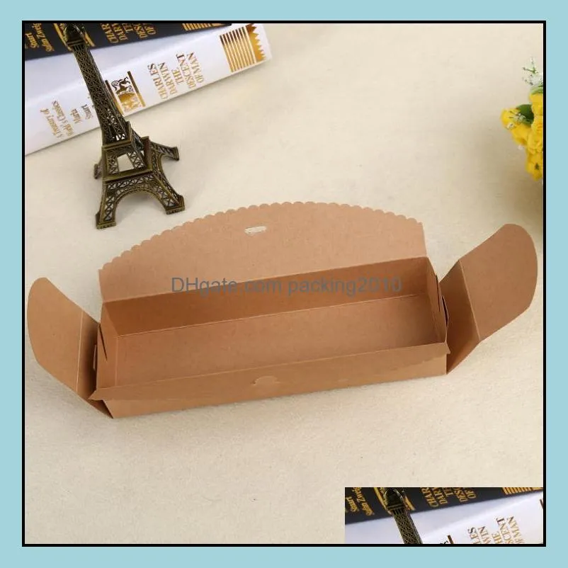 Dessert Macaron Box Black Brown White Color Pastry packaging Cake Box Chocolate Muffin Biscuits Box for Cookie Pack SN1981