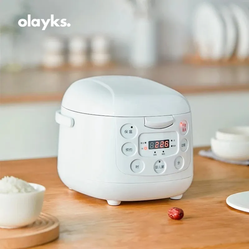 Olayks 2L Mini Small Rice Cooker  Multifunctional Porridge, Soup,  Cake, Yogurt Multi Cookter For Home Kitchen Suitable For 1 3 People With  24H Reservation From Golden_start_8, $99.89