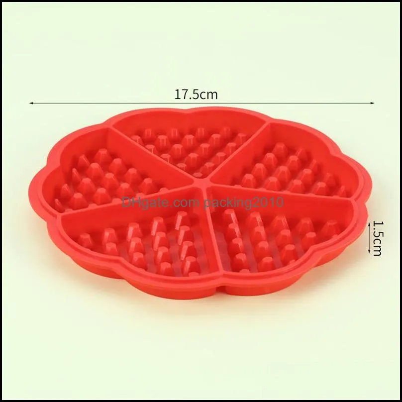 baking moulds waffle cake silicone mold non-stick square heart muffin lattice biscuit maker tool bakewarebaking