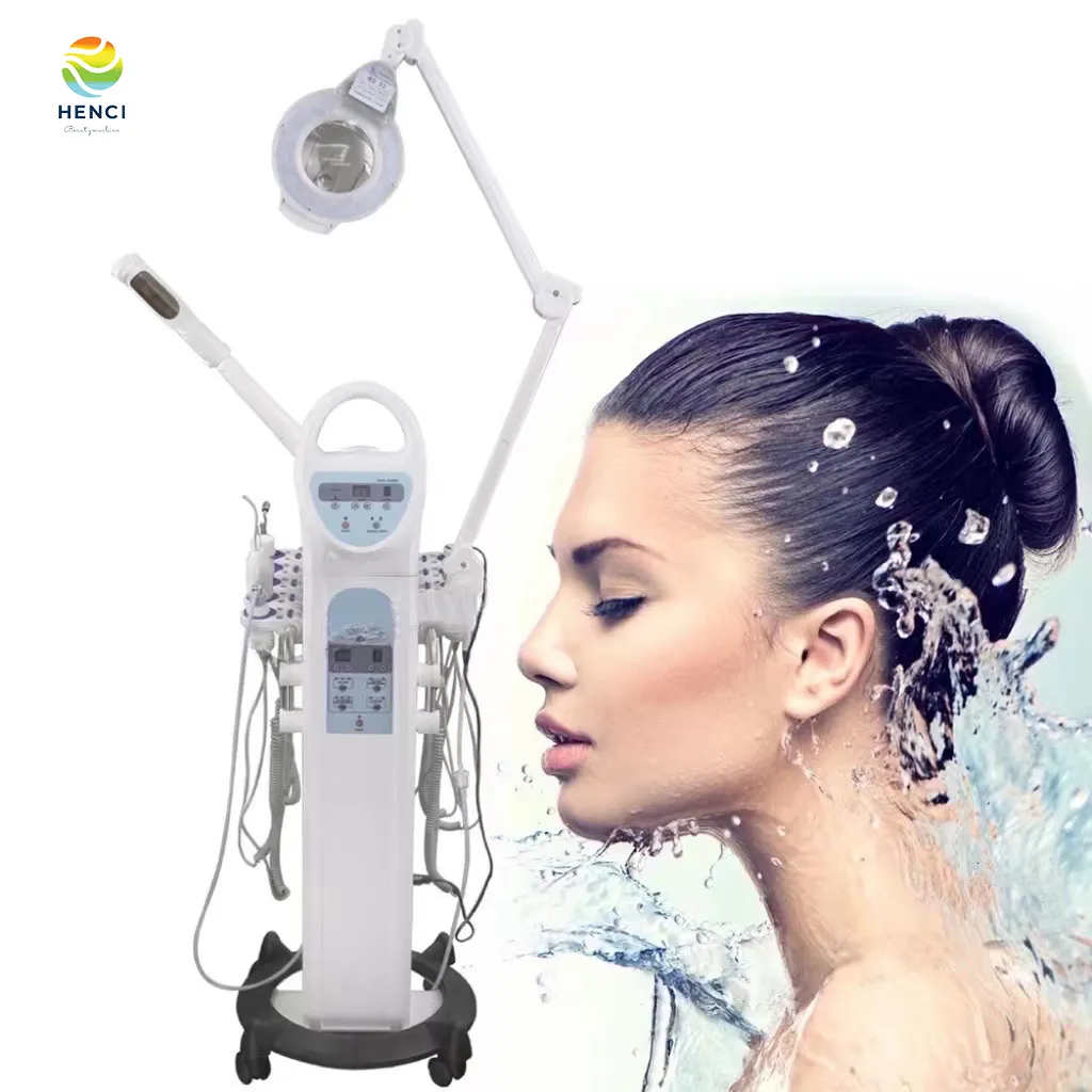 Skin Scrubber/Ultrasonic/Bio/Spray Vacuum/Microdermabrasion Hot 10in1 Multifunctionele Basic Beauty Equipment RF Facial Lifting