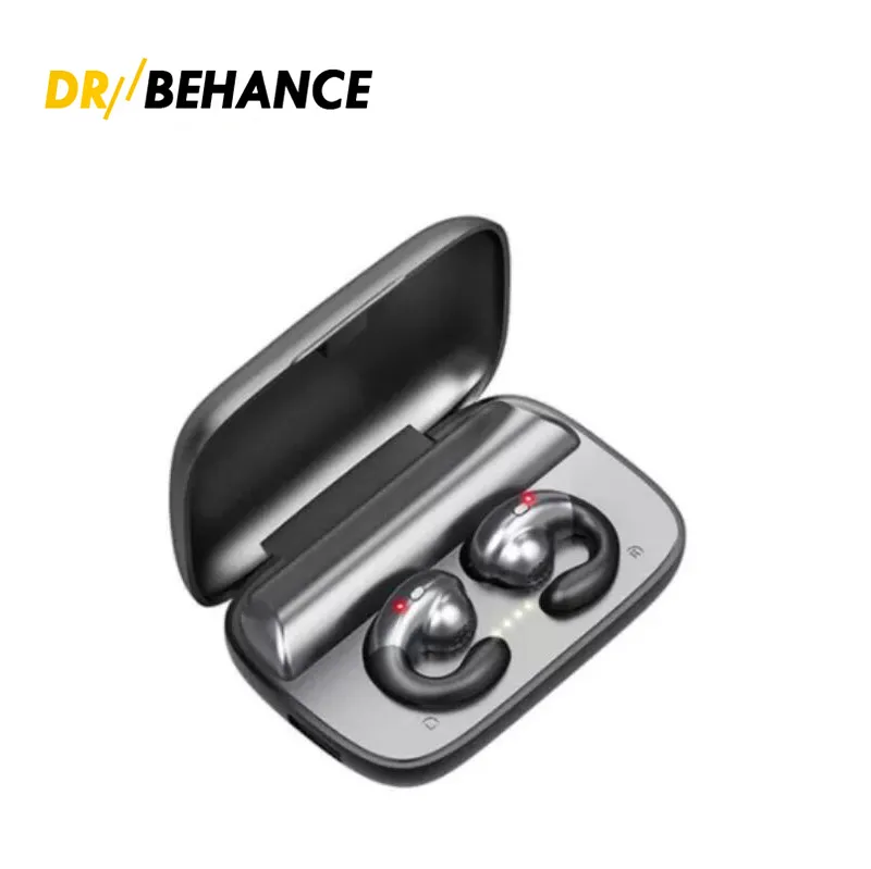 S19 Bluetooth Wireless Earphones TWS Bone Conduction Stereo Earbuds HD Noise Reduction Call Sport Music Headphones Binaural Mini Headst With 2200mAh Charging Case
