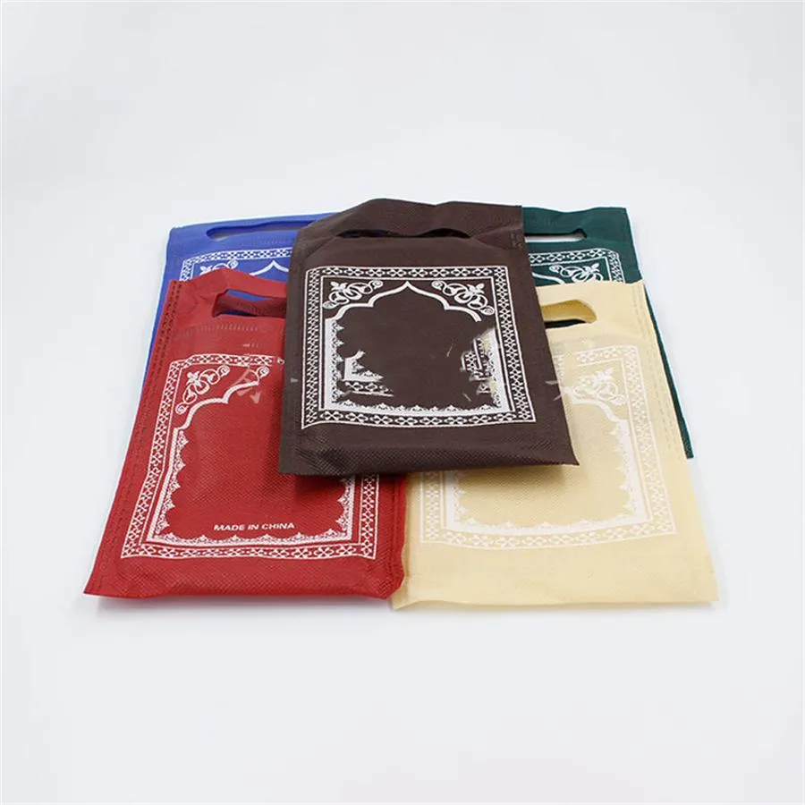 Carpets Portable Muslim Non-woven Worship Blanket Temple Hui Nationality Foldable Prayer Kneeling Blanket