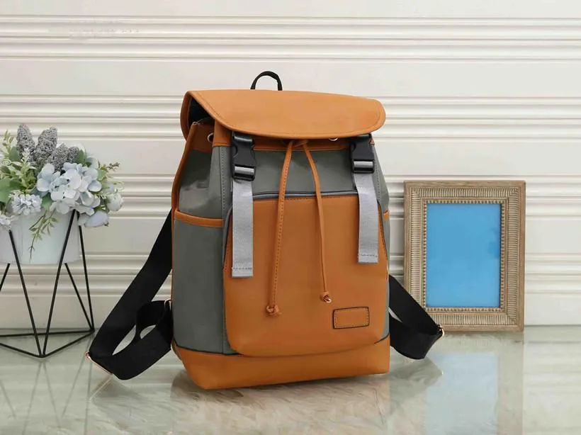 Zack Designer-Rucksack aus Leder für Herren, Reisetaschen, Rucksäcke, Überzug, Seil, Rucksack, große Kapazität, Bergsteigen, Sport, Hasp-Tasche, Gepäck, Seesäcke