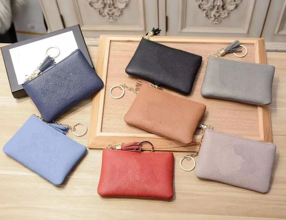 New Designer Leather Women's Zipper Wallet Mini Coin Purse Lipstick Bag |  eBay