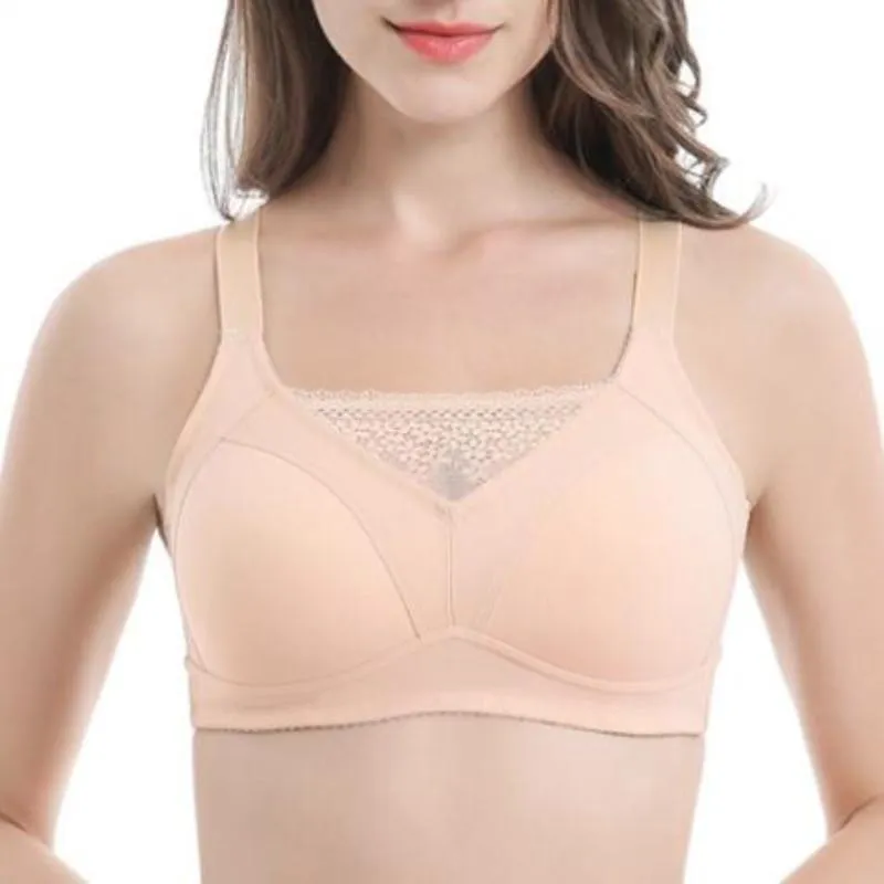 Soutiens-gorge femmes mastectomie poche soutien-gorge sans fil sous-vêtements pour cancer du sein femme Push Up Silicone faux soutien coton CoverBras