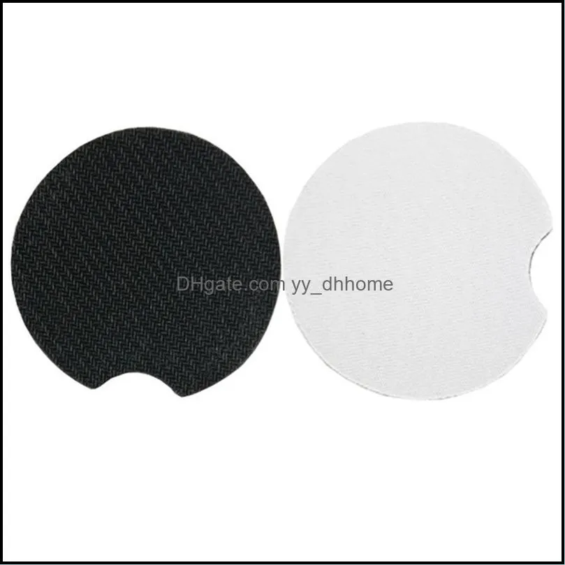 sublimation coaster neoprene diy blank table mats heat insulation thermal transfer cup pads coasters customized gifts zwl452