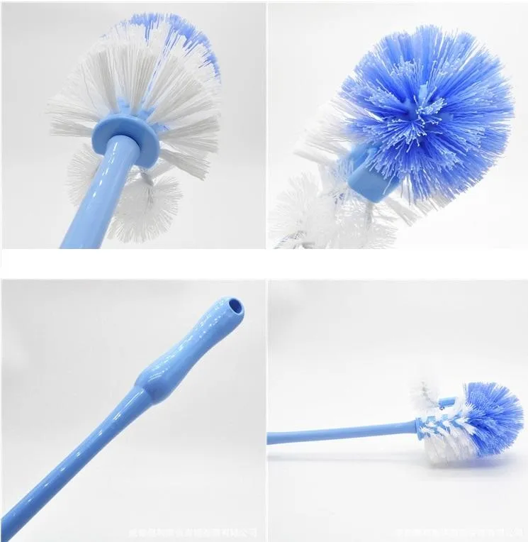 Double-headed Toilet Brush With inner Side Descaler Brush Long Handle Durable Cleaning Brusees HH22-76