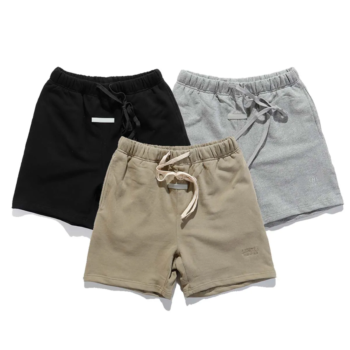 Nouveaux shorts d'été en coton éponge de haute qualité pour hommes, style hip hop européen et américain 888_voghion.com