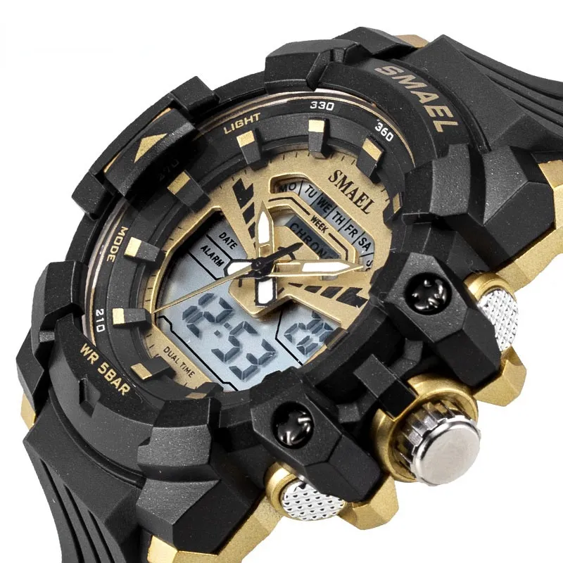 Montres militaires de sport montre étanche numérique pour hommes LedClock Relogios Masculino s-shock montre-bracelet pour homme